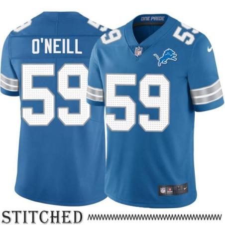 Detroit Lions #59 Kevin O'Neill Blue Home Jersey