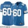Detroit Lions #60 Chuck Steele Blue Home Jersey