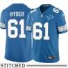 Detroit Lions #61 Kerry Hyder Blue Home Jersey