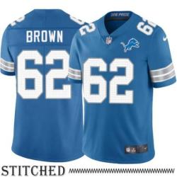 Detroit Lions #62 Evan Brown Blue Home Jersey