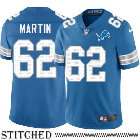 Detroit Lions #62 Jim Martin Blue Home Jersey