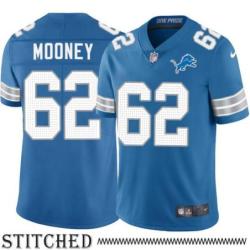 Detroit Lions #62 Ed Mooney Blue Home Jersey