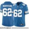 Detroit Lions #62 Don Morrison Blue Home Jersey