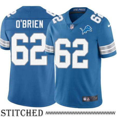 Detroit Lions #62 Bill O'Brien Blue Home Jersey
