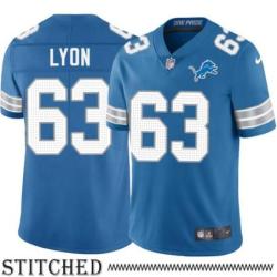 Detroit Lions #63 Babe Lyon Blue Home Jersey