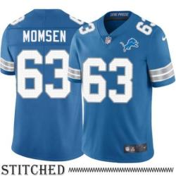Detroit Lions #63 Bob Momsen Blue Home Jersey