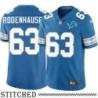Detroit Lions #63 Mark Rodenhauser Blue Home Jersey