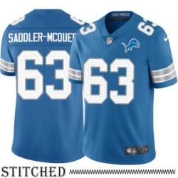 Detroit Lions #63 Jimmy Saddler-McQueen Blue Home Jersey