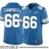 Detroit Lions #66 Stan Campbell Blue Home Jersey