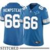 Detroit Lions #66 Hessley Hempstead Blue Home Jersey
