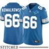 Detroit Lions #66 Bob Kowalkowski Blue Home Jersey