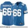 Detroit Lions #66 Bill Radovich Blue Home Jersey