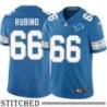 Detroit Lions #66 Anthony Rubino Blue Home Jersey