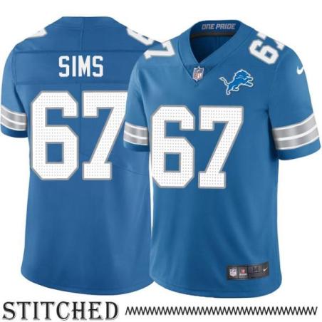 Detroit Lions #67 Rob Sims Blue Home Jersey