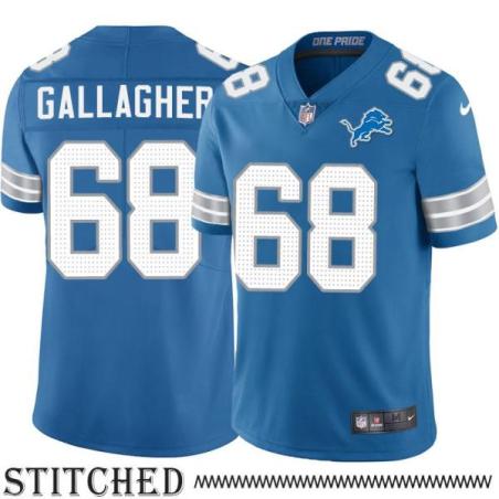 Detroit Lions #68 Frank Gallagher Blue Home Jersey