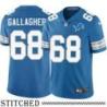 Detroit Lions #68 Frank Gallagher Blue Home Jersey