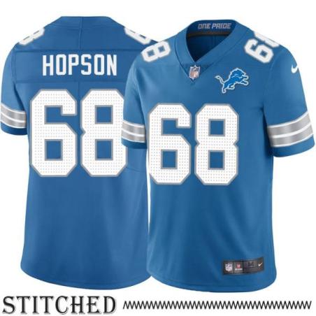 Detroit Lions #68 Tyrone Hopson Blue Home Jersey