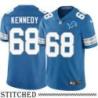 Detroit Lions #68 Tom Kennedy Blue Home Jersey