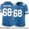 Detroit Lions #68 Jerry Quaerna Blue Home Jersey