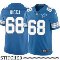 Detroit Lions #68 Jim Ricca Blue Home Jersey