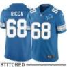 Detroit Lions #68 Jim Ricca Blue Home Jersey