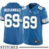 Detroit Lions #69 Al-Quadin Muhammad Blue Home Jersey