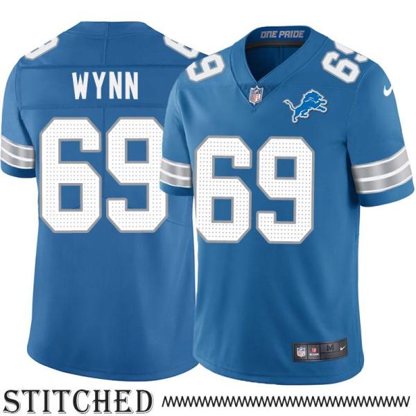 Detroit Lions #69 Jonathan Wynn Blue Home Jersey