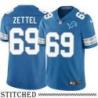 Detroit Lions #69 Anthony Zettel Blue Home Jersey