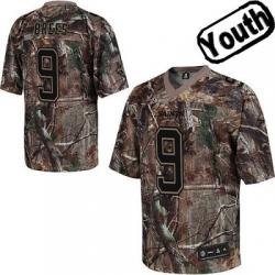 Drew Brees Youth Football Jersey -#9 New Orleans Youth Jersey(Camo)