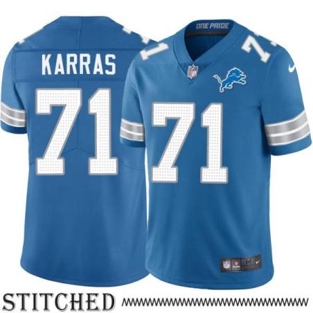 Detroit Lions #71 Alex Karras Blue Home Jersey