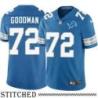 Detroit Lions #72 Hank Goodman Blue Home Jersey