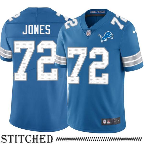 Detroit Lions #72 Jamarco Jones Blue Home Jersey