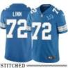 Detroit Lions #72 Jack Linn Blue Home Jersey