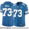 Detroit Lions #73 Bob Bell Blue Home Jersey