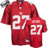 Brandon Jacobs Youth Football Jersey -#27 NY-G Youth Jersey(Red)