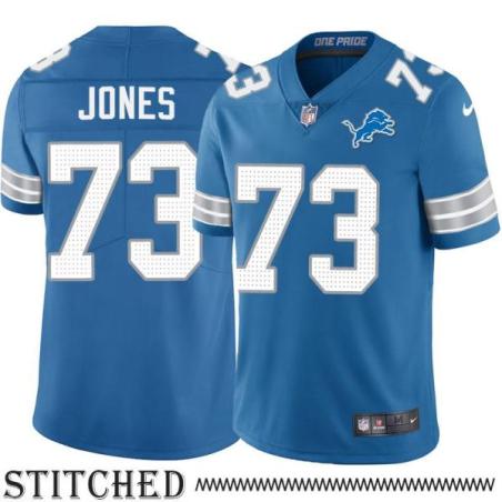 Detroit Lions #73 Elmer Jones Blue Home Jersey