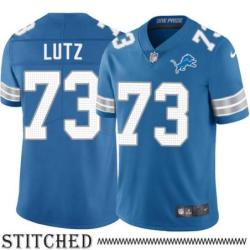 Detroit Lions #73 Dave Lutz Blue Home Jersey