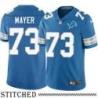 Detroit Lions #73 Emil Mayer Blue Home Jersey