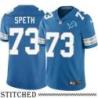 Detroit Lions #73 George Speth Blue Home Jersey