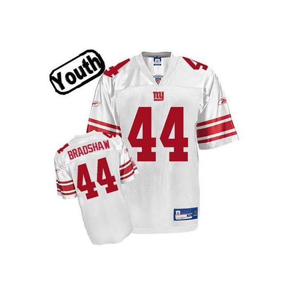 Ahmad Bradshaw Youth Football Jersey -#44 NY-G Youth Jersey(White)