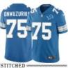Detroit Lions #75 Levi Onwuzurike Blue Home Jersey
