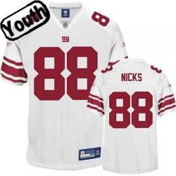 Hakeem Nicks Youth Football Jersey -#88 NY-G Youth Jersey(White)