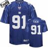 Justin Tuck Youth Football Jersey -#91 NY-G Youth Jersey(Blue)