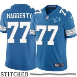 Detroit Lions #77 Mike Haggerty Blue Home Jersey