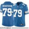Detroit Lions #79 Charlie Bradshaw Blue Home Jersey