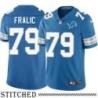 Detroit Lions #79 Bill Fralic Blue Home Jersey