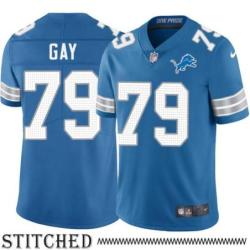 Detroit Lions #79 William Gay Blue Home Jersey