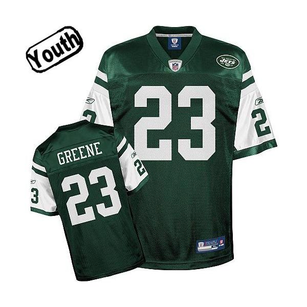Shonn Greene Youth Football Jersey -#23 NY-J Youth Jersey(Green)