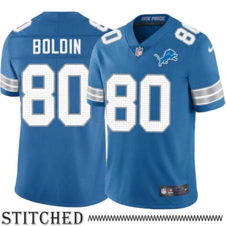 Detroit Lions #80 Anquan Boldin Blue Home Jersey