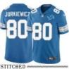 Detroit Lions #80 Walt Jurkiewicz Blue Home Jersey